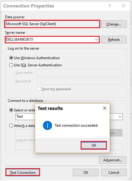 Connection properties